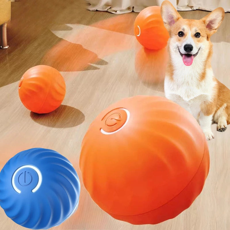 Smart Dog Toy Ball – USB Rechargeable Automatic Moving & Jumping Ball