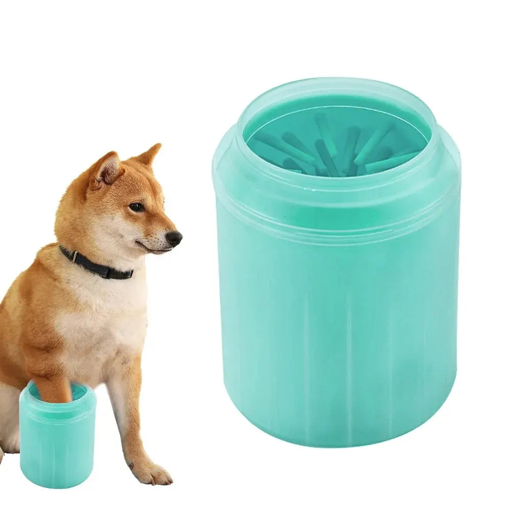 Pet Paw Cleaner Cup – Portable Dog & Cat Paw Washer with Soft Bristles