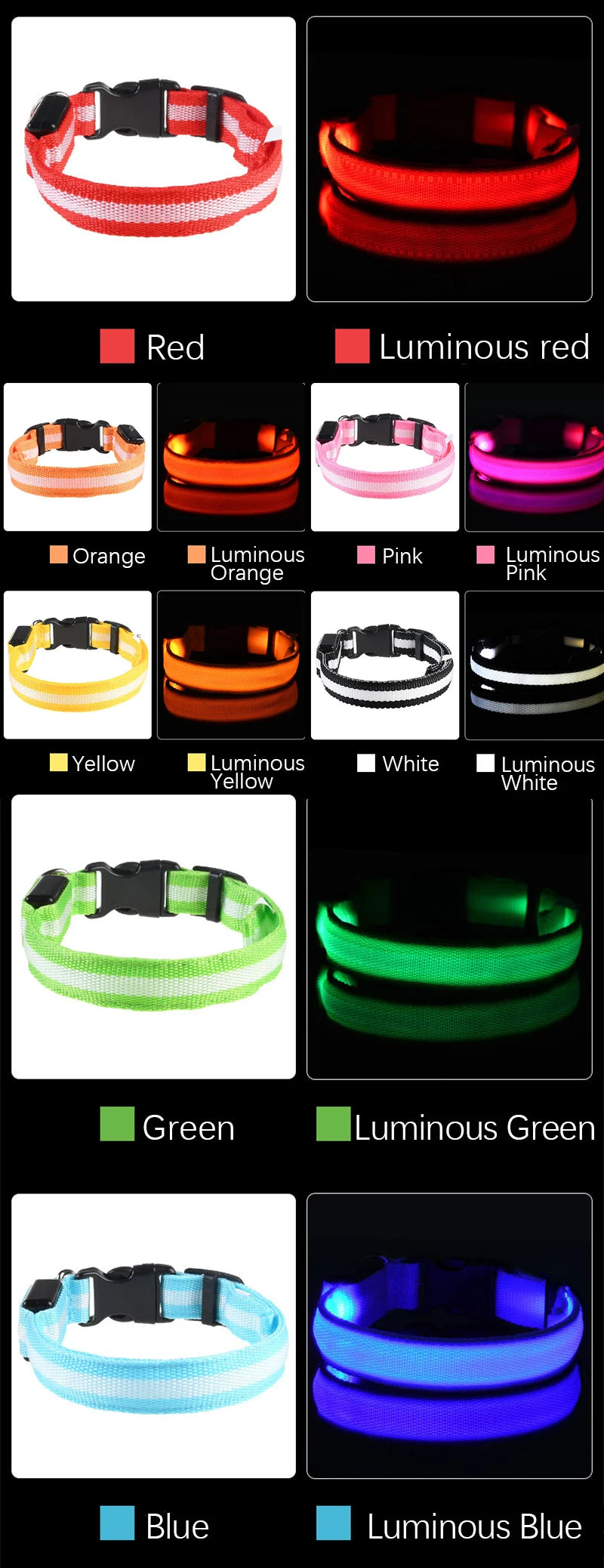 Nylon LED Dog Leash