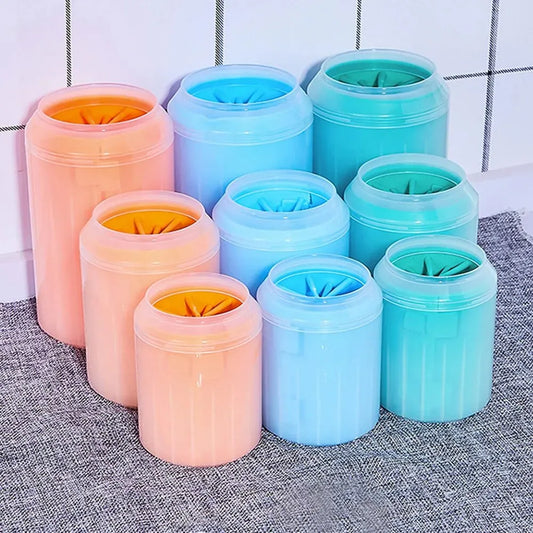 Pet Paw Cleaner Cup – Portable Dog & Cat Paw Washer with Soft Bristles