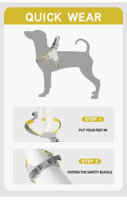 Reflective Dog Harness for Small Medium & Dogs