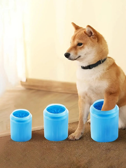 Pet Paw Cleaner Cup – Portable Dog & Cat Paw Washer with Soft Bristles