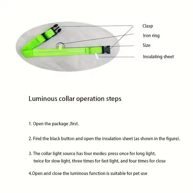 Nylon LED Dog Leash